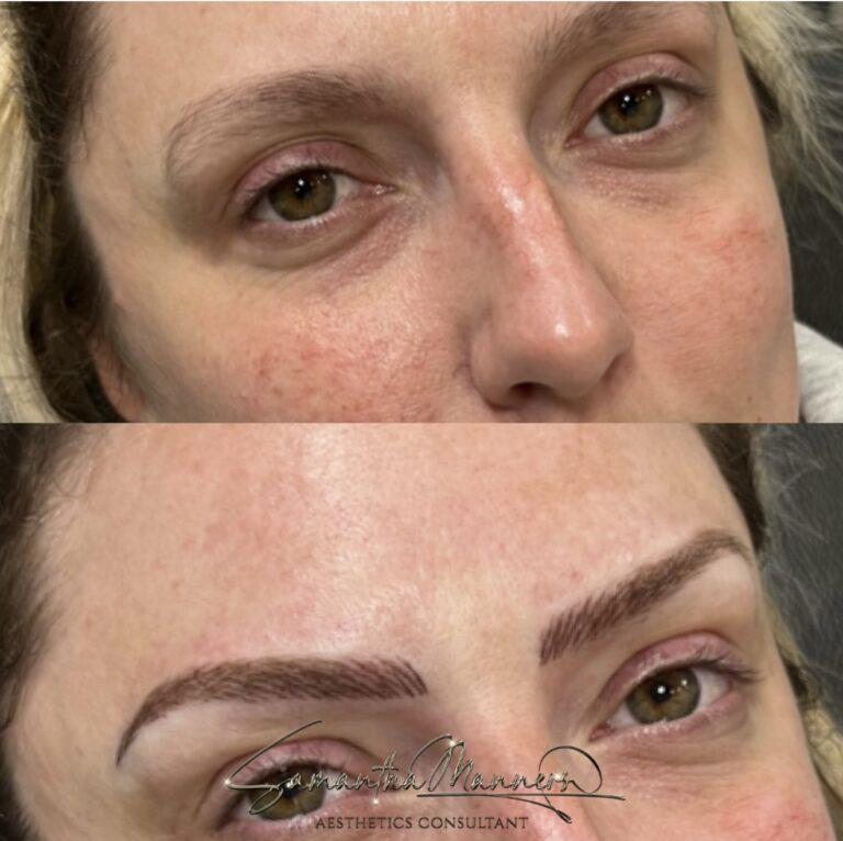 Microblading hairstroke brows Warwickshire